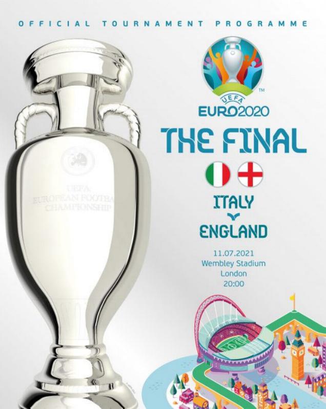 EURO 2020 FINAL - ENGLAND v ITALY - OFFICIAL PROGRAMME
